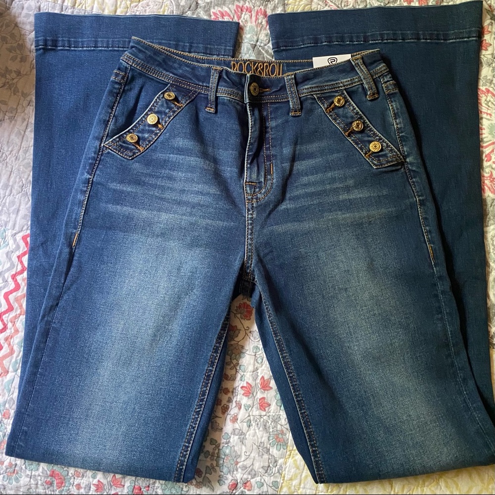 Rock & Roll High Rise Trouser Bootcut Jeans